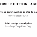 PPLR_HIDDEN_PRODUCT Reorder Previous Label Design - COTTON
