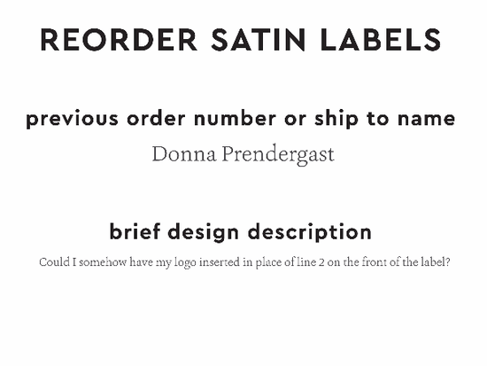 PPLR_HIDDEN_PRODUCT Reorder Previous Label Design - SATIN