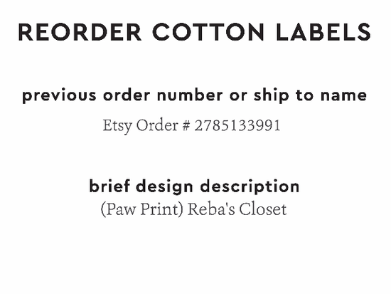 PPLR_HIDDEN_PRODUCT Reorder Previous Label Design - COTTON
