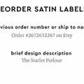 PPLR_HIDDEN_PRODUCT Reorder Previous Label Design - SATIN