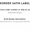 PPLR_HIDDEN_PRODUCT Reorder Previous Label Design - SATIN