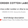 PPLR_HIDDEN_PRODUCT Reorder Previous Label Design - COTTON