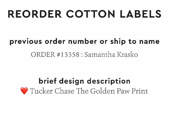 PPLR_HIDDEN_PRODUCT Reorder Previous Label Design - COTTON
