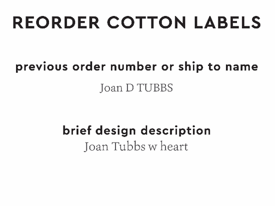 PPLR_HIDDEN_PRODUCT Reorder Previous Label Design - COTTON