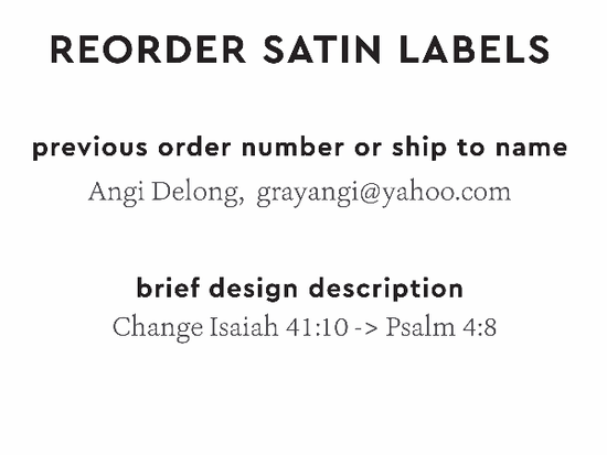 PPLR_HIDDEN_PRODUCT Reorder Previous Label Design - SATIN