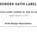 PPLR_HIDDEN_PRODUCT Reorder Previous Label Design - SATIN