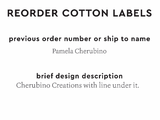 PPLR_HIDDEN_PRODUCT Reorder Previous Label Design - COTTON