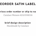 PPLR_HIDDEN_PRODUCT Reorder Previous Label Design - SATIN