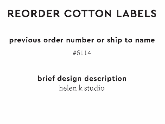PPLR_HIDDEN_PRODUCT Reorder Previous Label Design - COTTON