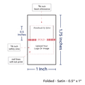 PPLR_HIDDEN_PRODUCT Print Your Logo/Image on Satin Tags (1" wide - Satin)