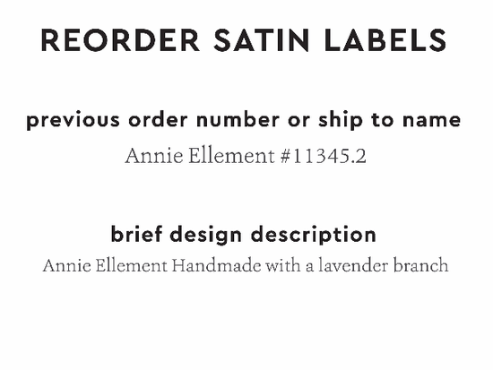PPLR_HIDDEN_PRODUCT Reorder Previous Label Design - SATIN