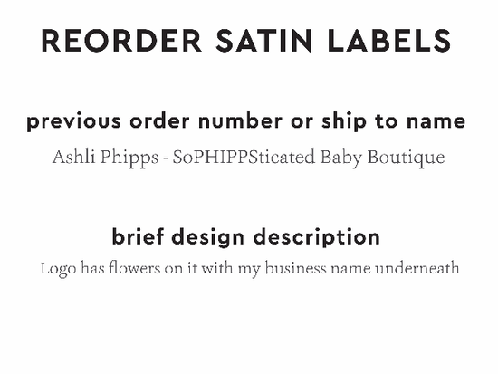 PPLR_HIDDEN_PRODUCT Reorder Previous Label Design - SATIN