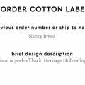 PPLR_HIDDEN_PRODUCT Reorder Previous Label Design - COTTON