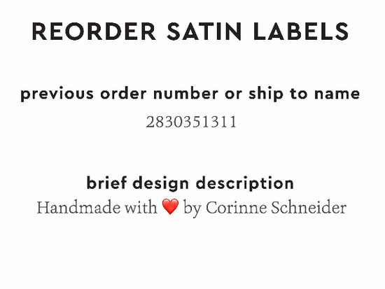 PPLR_HIDDEN_PRODUCT Reorder Previous Label Design - SATIN