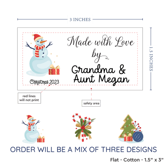PPLR_HIDDEN_PRODUCT Christmas Sampler Large (1.5"x3"-Cotton)