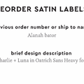 PPLR_HIDDEN_PRODUCT Reorder Previous Label Design - SATIN