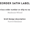 PPLR_HIDDEN_PRODUCT Reorder Previous Label Design - SATIN