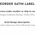 PPLR_HIDDEN_PRODUCT Reorder Previous Label Design - SATIN