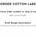 PPLR_HIDDEN_PRODUCT Reorder Previous Label Design - COTTON