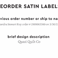 PPLR_HIDDEN_PRODUCT Reorder Previous Label Design - SATIN
