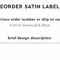 PPLR_HIDDEN_PRODUCT Reorder Previous Label Design - SATIN