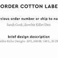 PPLR_HIDDEN_PRODUCT Reorder Previous Label Design - COTTON