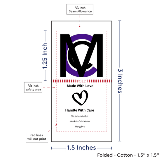 PPLR_HIDDEN_PRODUCT Print Your Logo or Image on FOLDED Cotton Tags