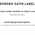 PPLR_HIDDEN_PRODUCT Reorder Previous Label Design - SATIN