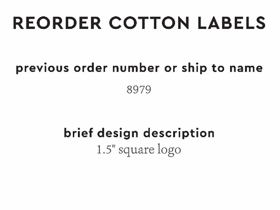 PPLR_HIDDEN_PRODUCT Reorder Previous Label Design - COTTON