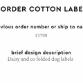 PPLR_HIDDEN_PRODUCT Reorder Previous Label Design - COTTON