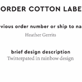 PPLR_HIDDEN_PRODUCT Reorder Previous Label Design - COTTON