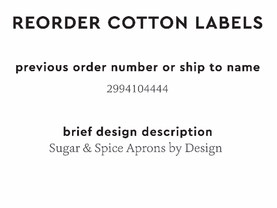 PPLR_HIDDEN_PRODUCT Reorder Previous Label Design - COTTON