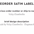 PPLR_HIDDEN_PRODUCT Reorder Previous Label Design - SATIN