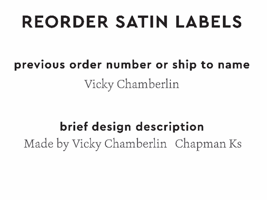 PPLR_HIDDEN_PRODUCT Reorder Previous Label Design - SATIN