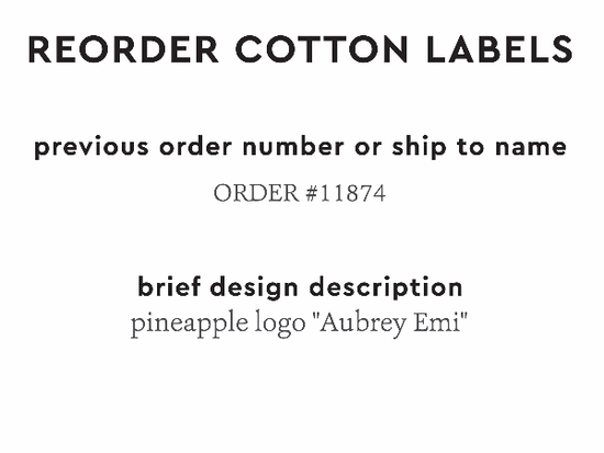 PPLR_HIDDEN_PRODUCT Reorder Previous Label Design - COTTON