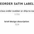 PPLR_HIDDEN_PRODUCT Reorder Previous Label Design - SATIN