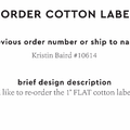PPLR_HIDDEN_PRODUCT Reorder Previous Label Design - COTTON