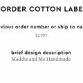 PPLR_HIDDEN_PRODUCT Reorder Previous Label Design - COTTON