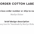 PPLR_HIDDEN_PRODUCT Reorder Previous Label Design - COTTON
