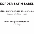 PPLR_HIDDEN_PRODUCT Reorder Previous Label Design - SATIN