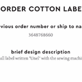 PPLR_HIDDEN_PRODUCT Reorder Previous Label Design - COTTON
