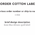 PPLR_HIDDEN_PRODUCT Reorder Previous Label Design - COTTON