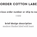 PPLR_HIDDEN_PRODUCT Reorder Previous Label Design - COTTON
