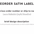PPLR_HIDDEN_PRODUCT Reorder Previous Label Design - SATIN