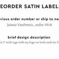 PPLR_HIDDEN_PRODUCT Reorder Previous Label Design - SATIN