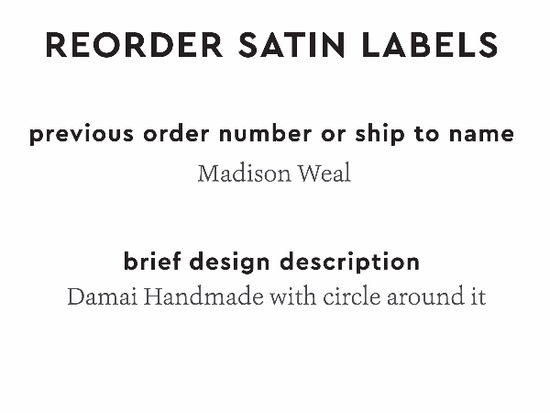 PPLR_HIDDEN_PRODUCT Reorder Previous Label Design - SATIN
