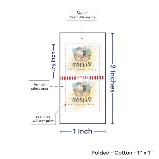 PPLR_HIDDEN_PRODUCT Print Your Logo or Image on FOLDED Cotton Tags