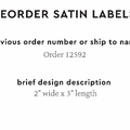PPLR_HIDDEN_PRODUCT Reorder Previous Label Design - SATIN