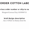 PPLR_HIDDEN_PRODUCT Reorder Previous Label Design - COTTON