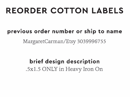 PPLR_HIDDEN_PRODUCT Reorder Previous Label Design - COTTON
